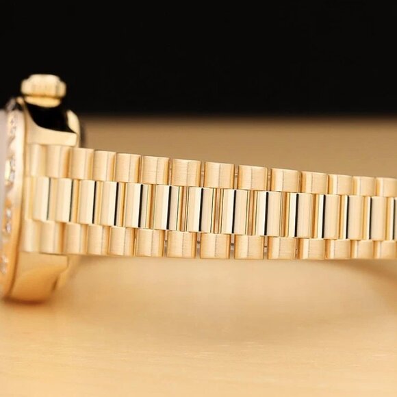 WOW! LADIES ROLEX 1CT++ PRESIDENT RUBY 18KT WITH FULL BOX AND TAG main image 5